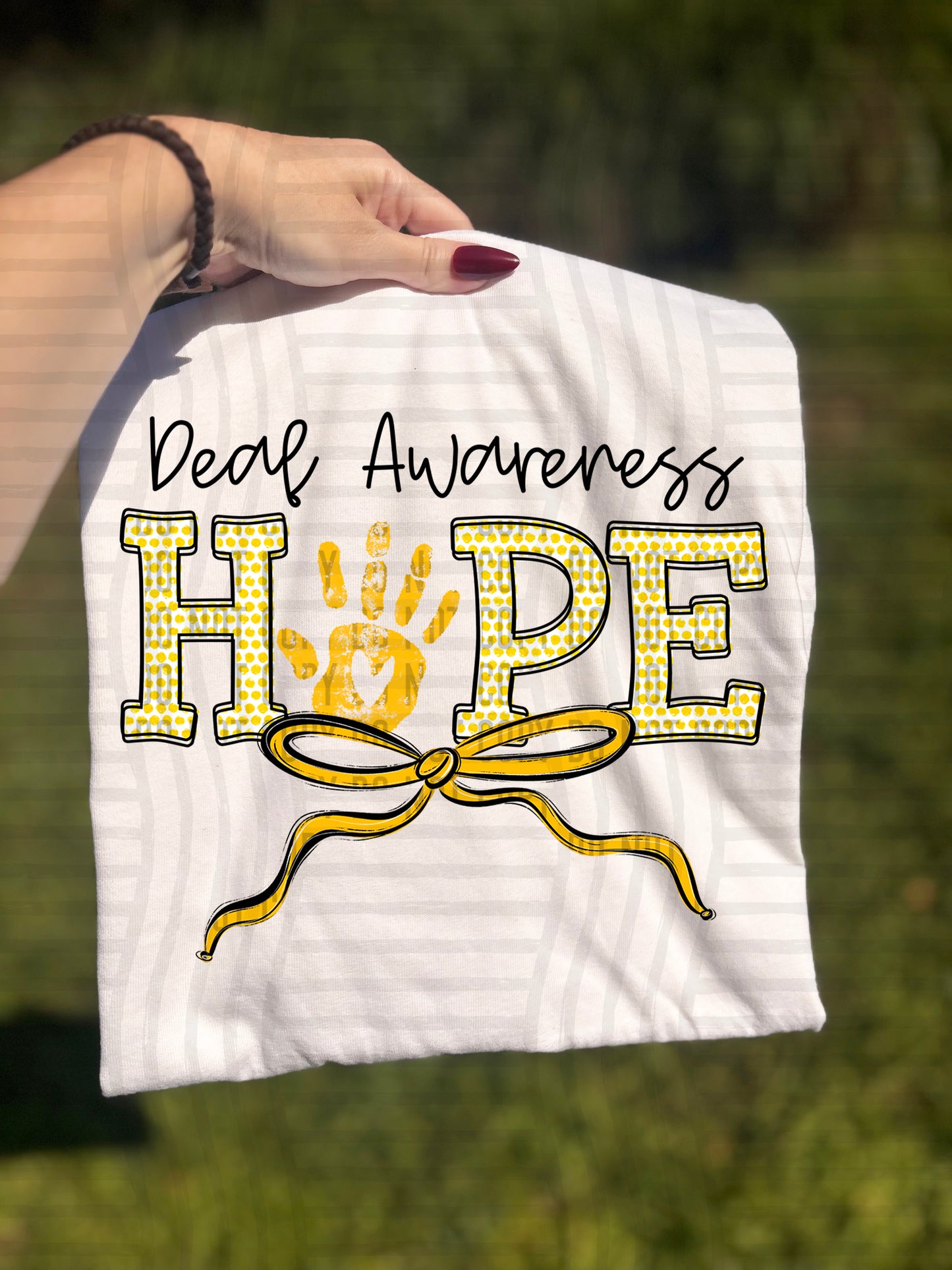 DEAF awareness - 300DPI PNG FILE
