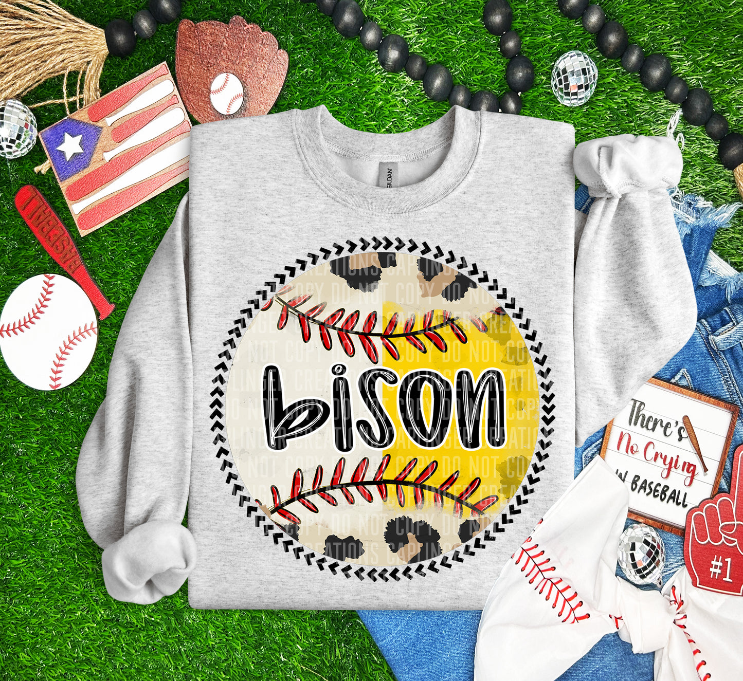 HALF BASEBALL / HALF SOFTBALL - Dropdown + CUSTOM Digital Download 300DPI PNG FILE