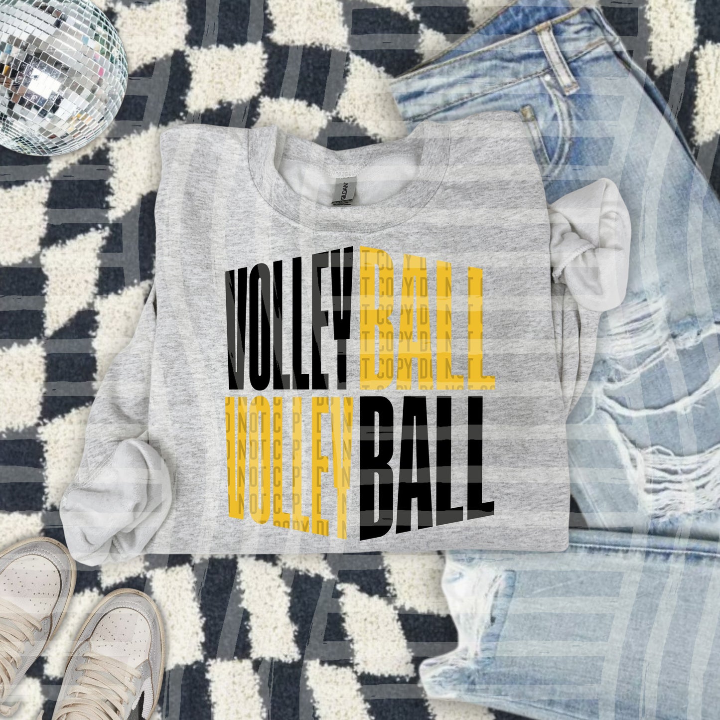 Volleyball word art - Color Dropdown Digital Download 300DPI PNG FILE