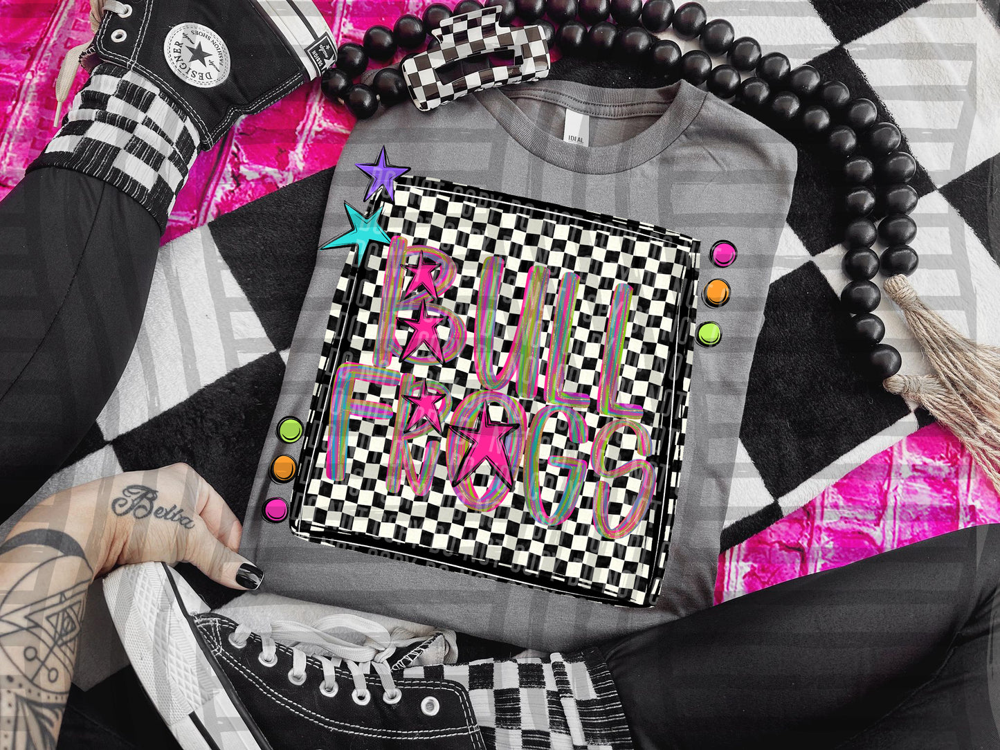Pink Brushstrokes Preppy - Dropdown + CUSTOM- Digital Download 300DPI PNG FILE