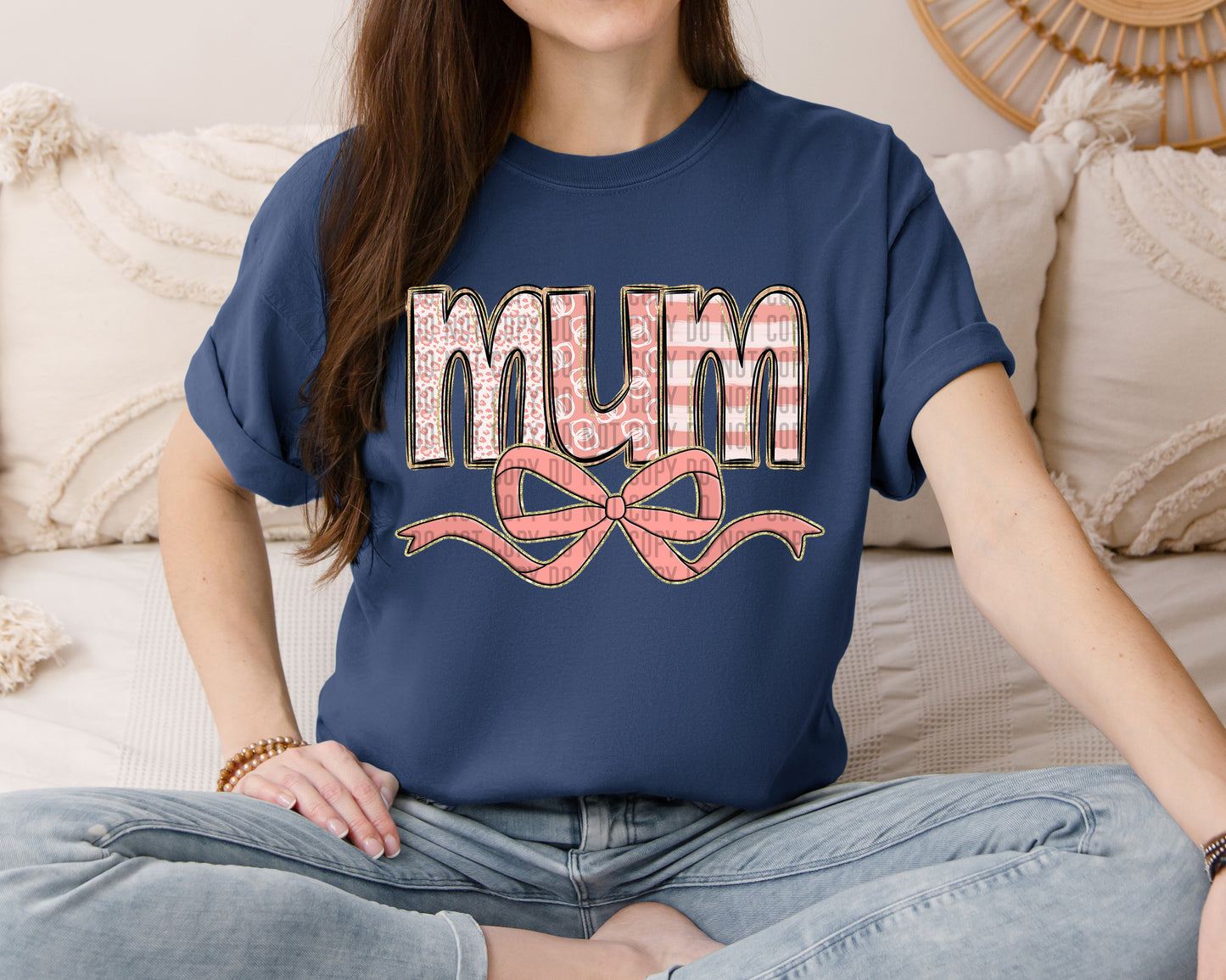 APRICOT MOM NAMES WITH BOW - DROPDOWN + CUSTOM - Digital Download 300DPI PNG FILE