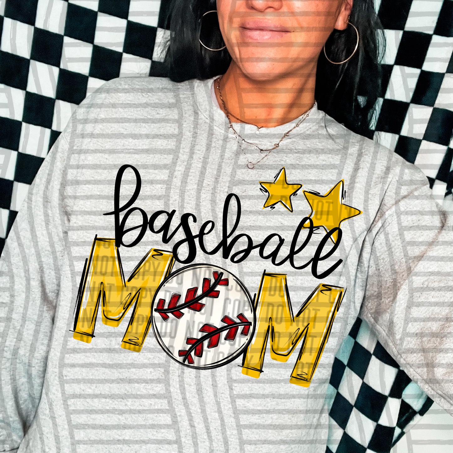 Baseball Mom - Color Dropdown Digital Download 300DPI PNG FILE