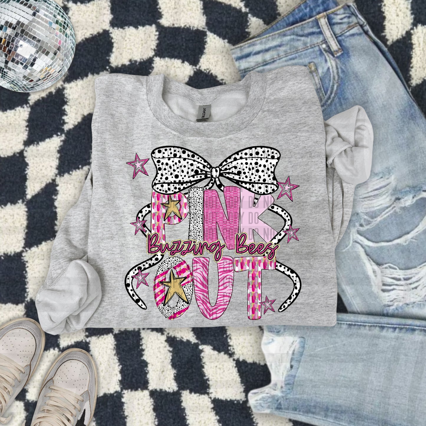 Pink Out Gold - Dropdown + CUSTOM - Digital Download 300DPI PNG FILE
