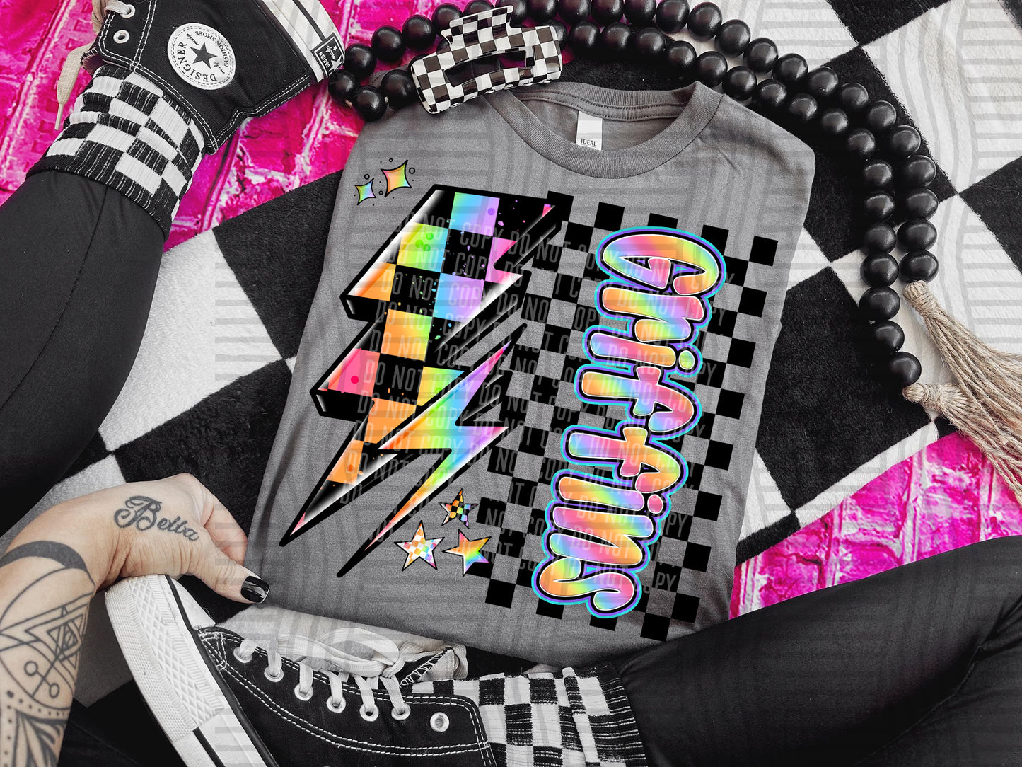 Neon Side Bolt <3- Dropdown + CUSTOM Digital Download 300DPI PNG FILE
