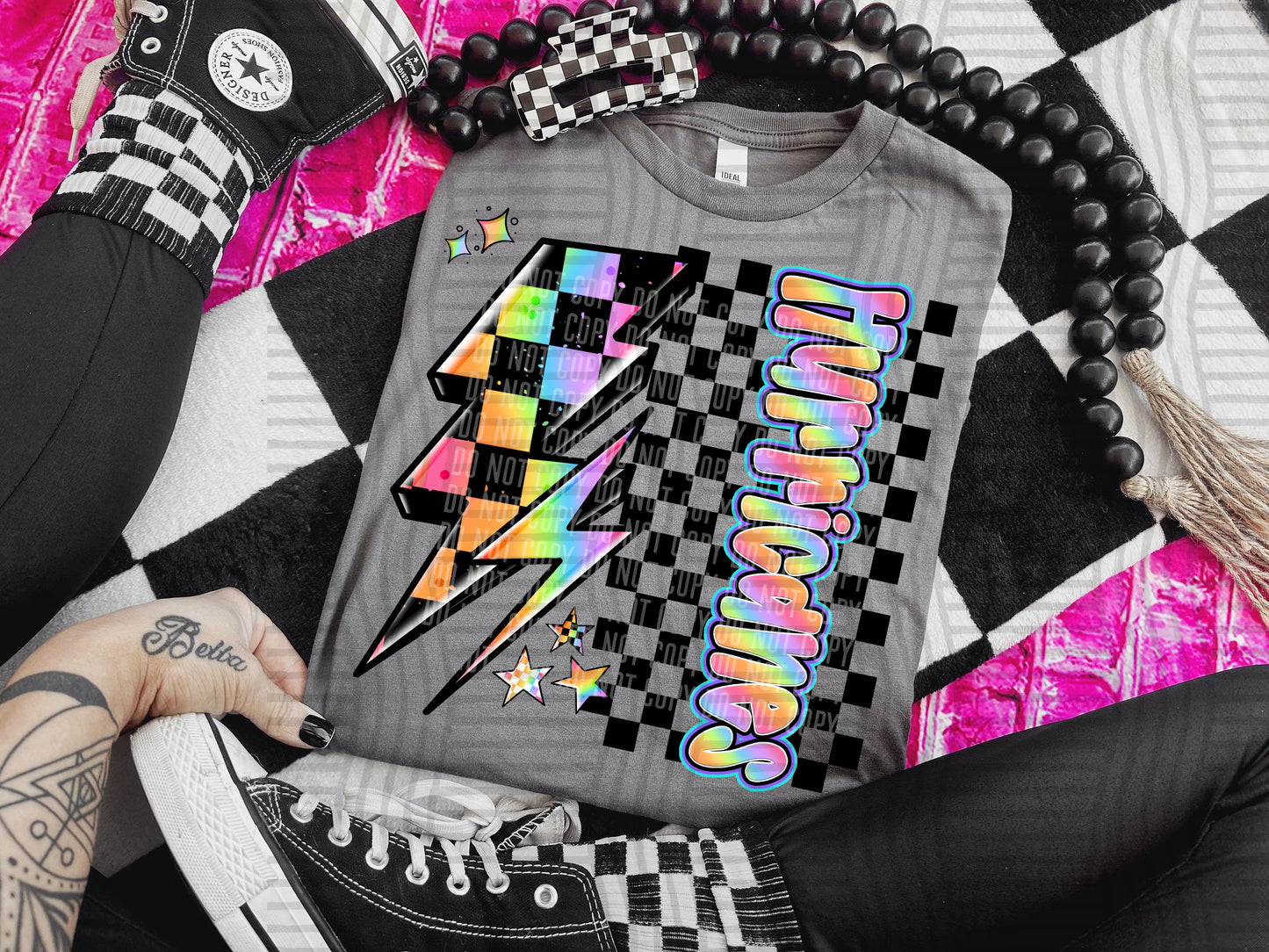 Neon Side Bolt <3- Dropdown + CUSTOM Digital Download 300DPI PNG FILE