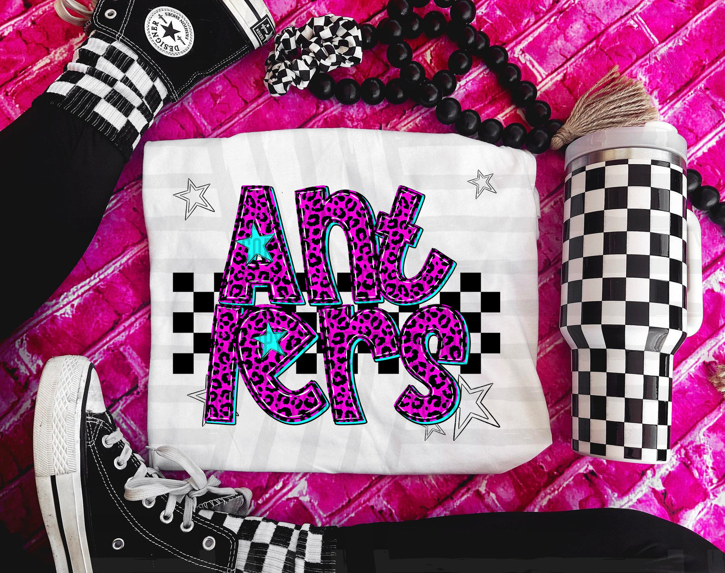 Pink checks - Dropdown + CUSTOM - Digital Download 300DPI PNG FILE