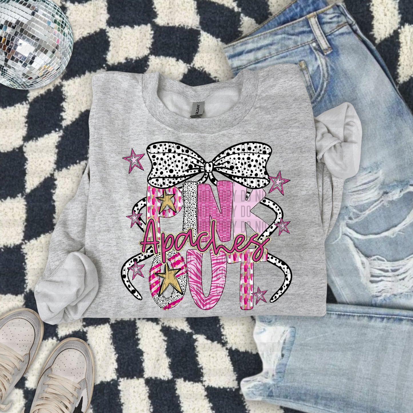 Pink Out Gold - Dropdown + CUSTOM - Digital Download 300DPI PNG FILE