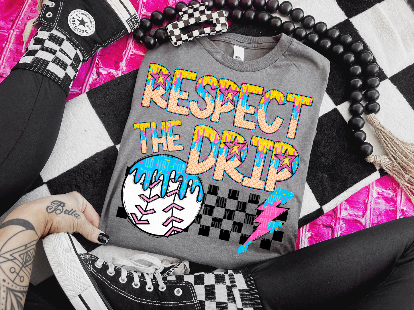 RESPECT THE DRIP - Dropdown Digital Download 300DPI PNG FILE