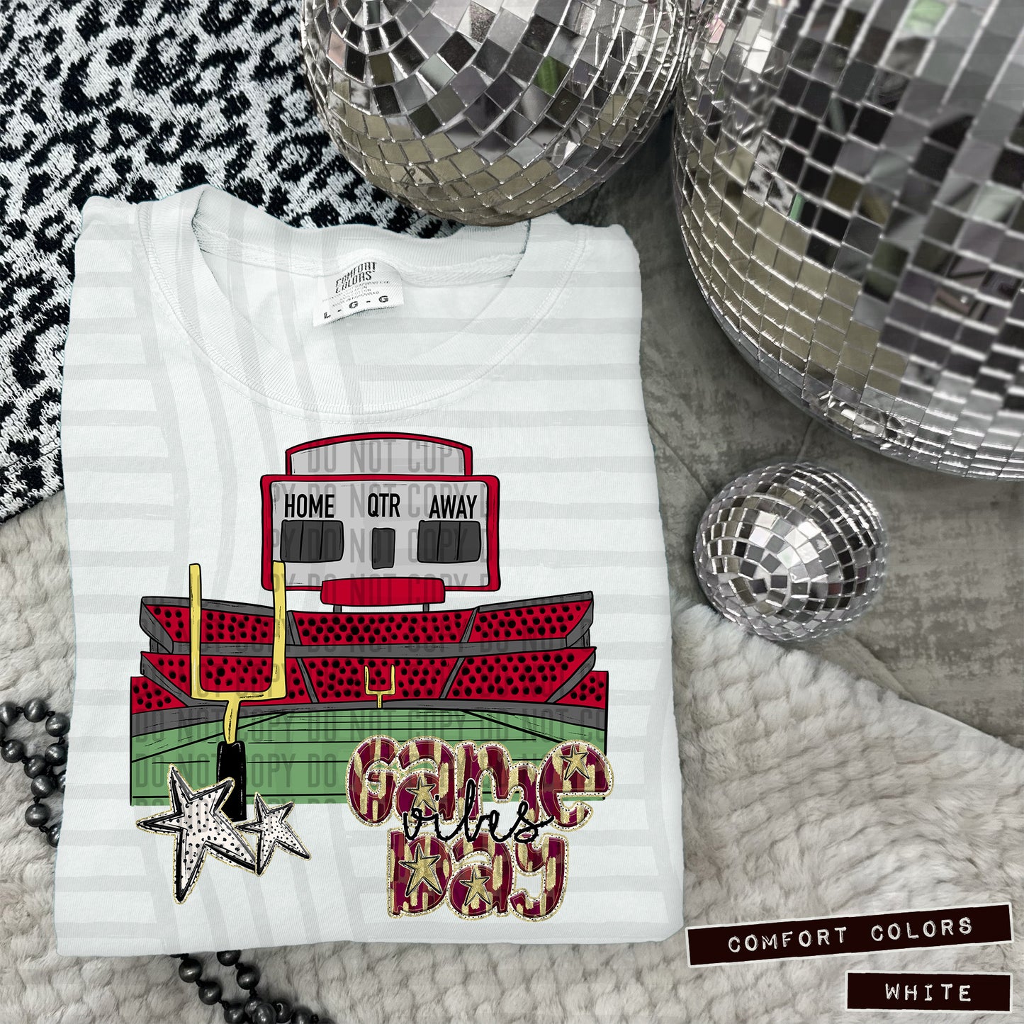 GAME DAY FOOTBALL STADIUMS - Digital download 300DPI PNG FILE