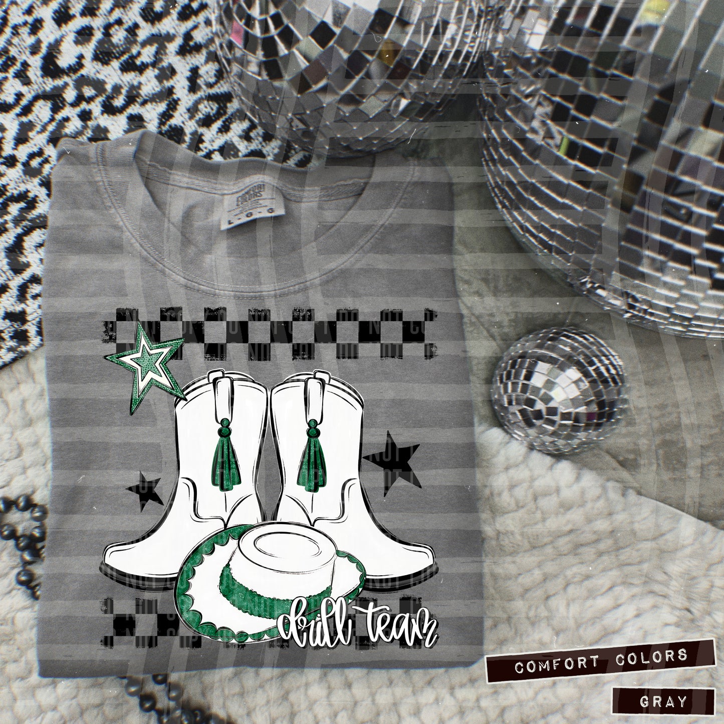 Drill Team - Boot/hat Collage - Can add names - not for digital resale- Color Dropdown Digital Download 300DPI PNG FILE