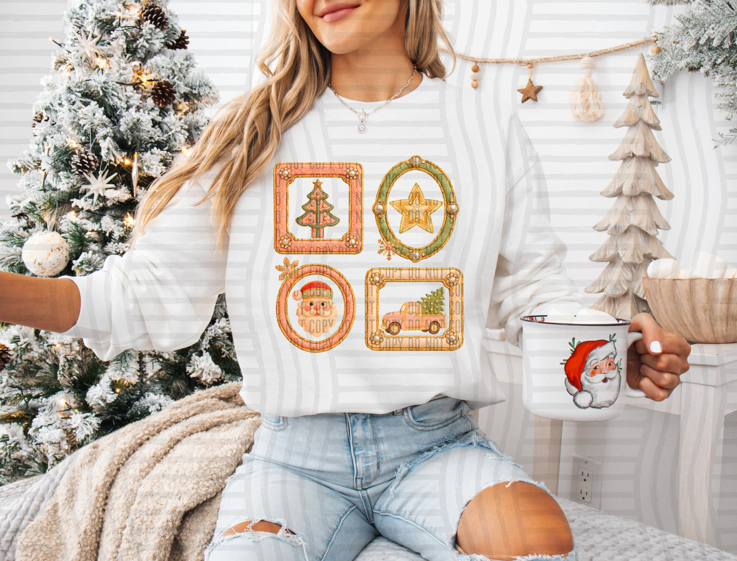 Faux Yarn Bundle - Christmas bundle - Digital download 300DPI PNG FILE