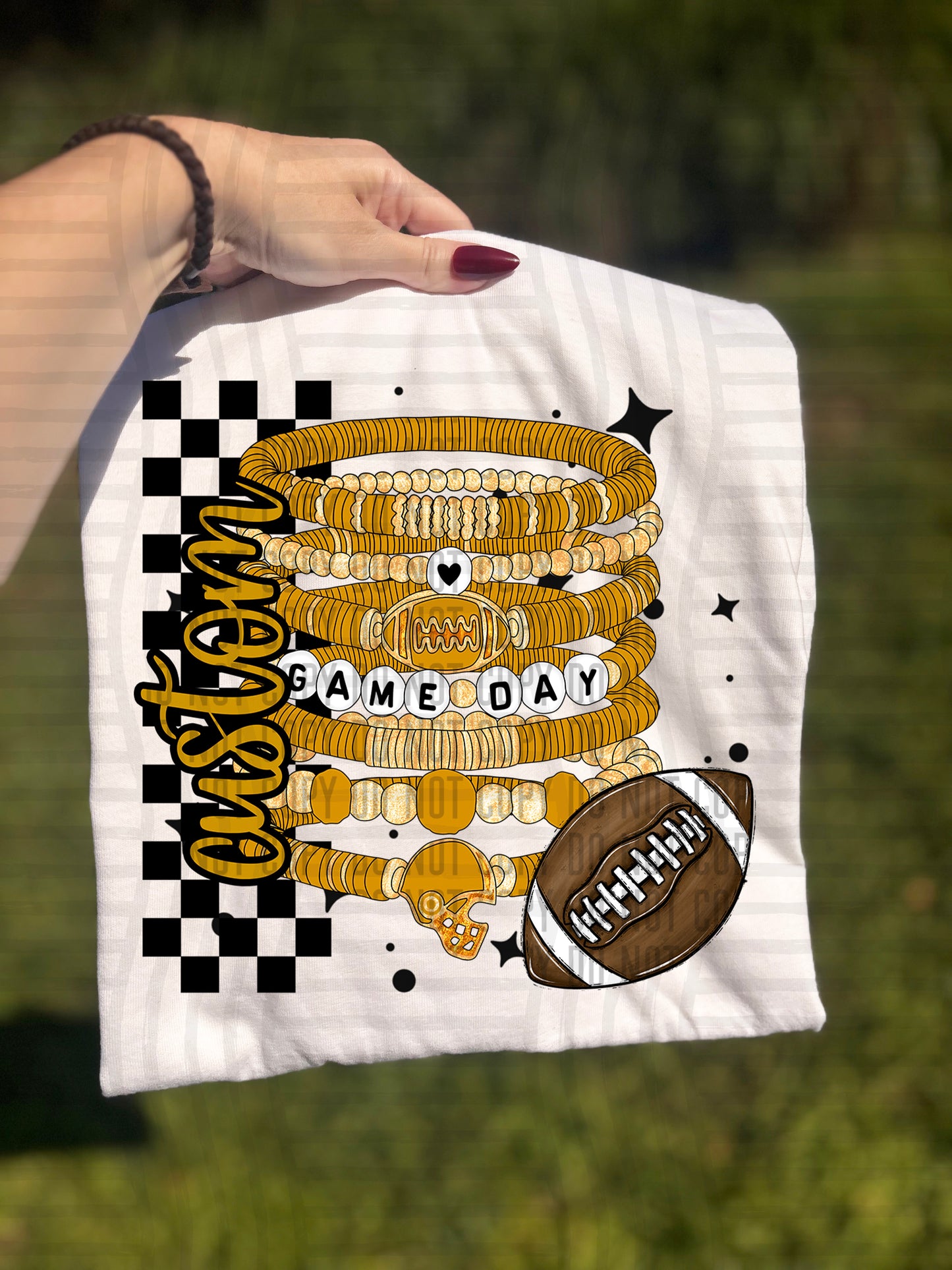 CUSTOM GAME DAY BRACELET - Digital download 300DPI PNG FILE
