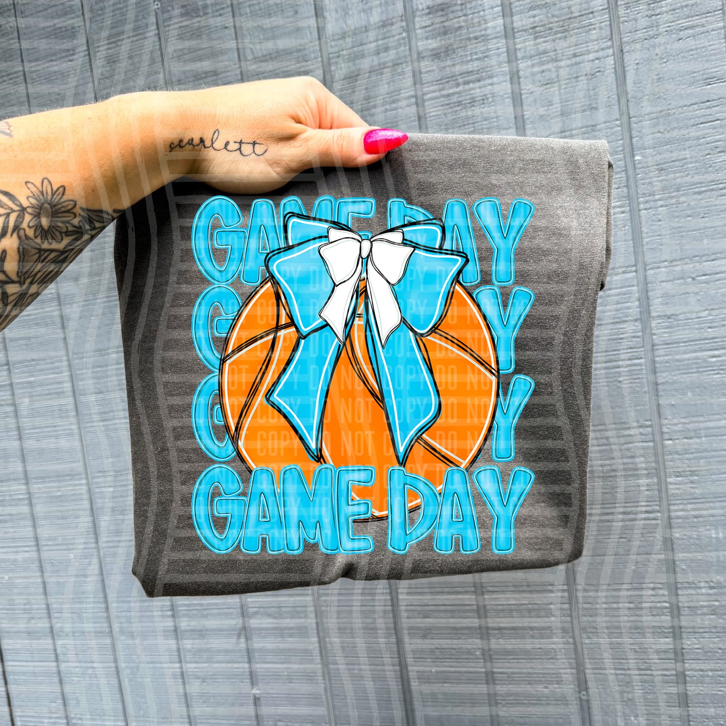 BASKETBALL - GAME DAY - Color Dropdown Digital Download 300DPI PNG FILE