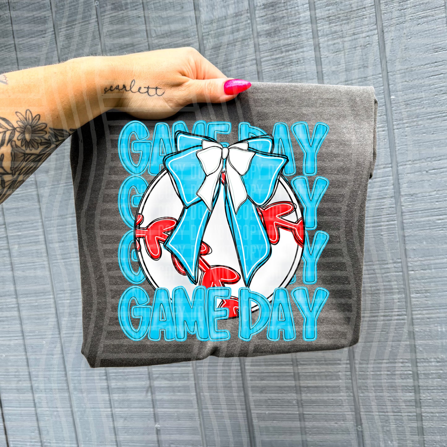 BASEBALL - GAME DAY - Color Dropdown Digital Download 300DPI PNG FILE