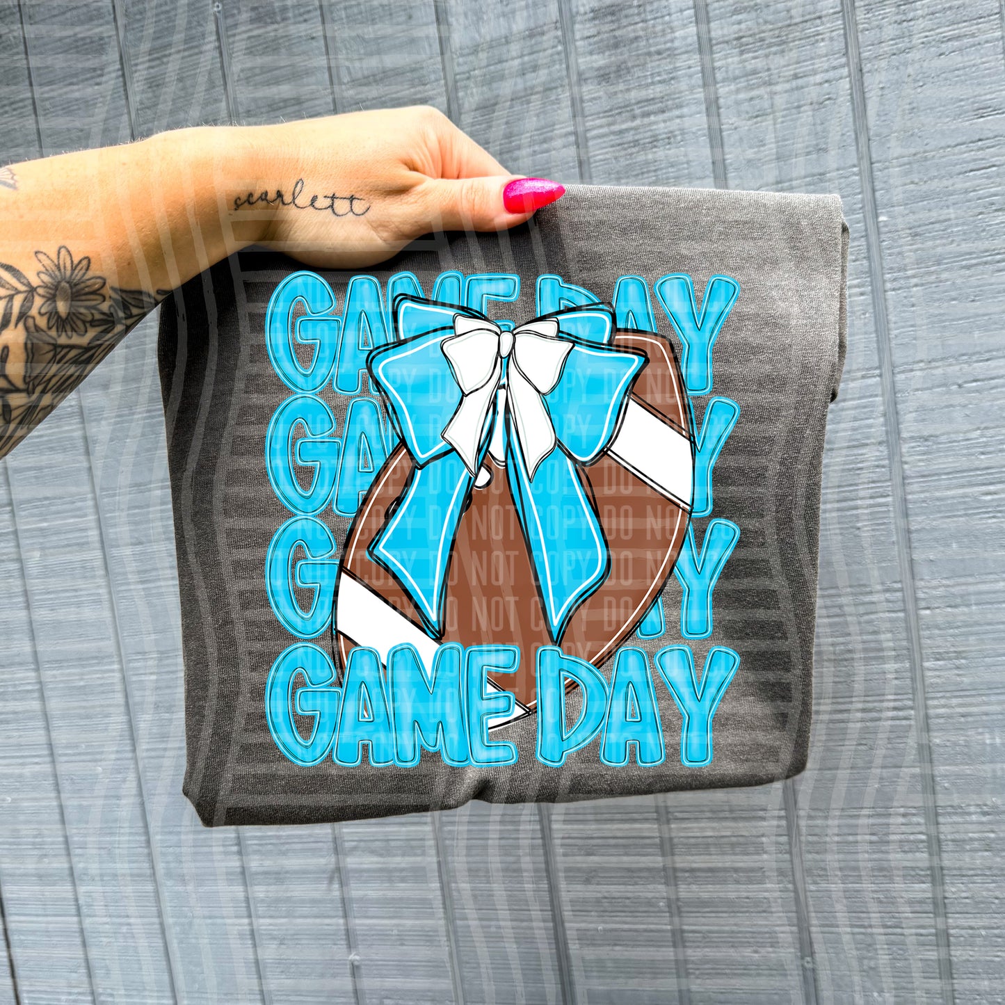 FOOTBALL - GAME DAY - Color Dropdown Digital Download 300DPI PNG FILE