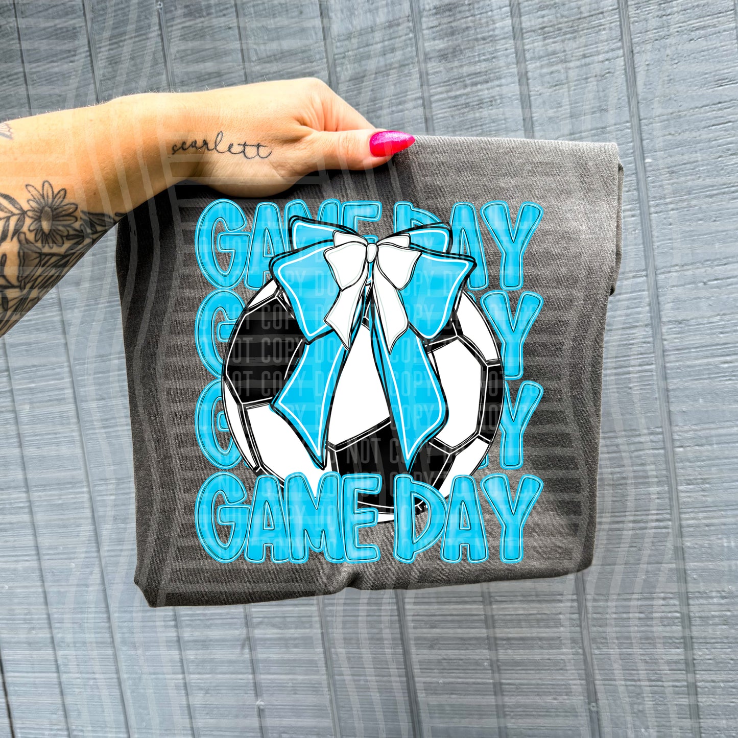 SOCCER - GAME DAY - Color Dropdown Digital Download 300DPI PNG FILE