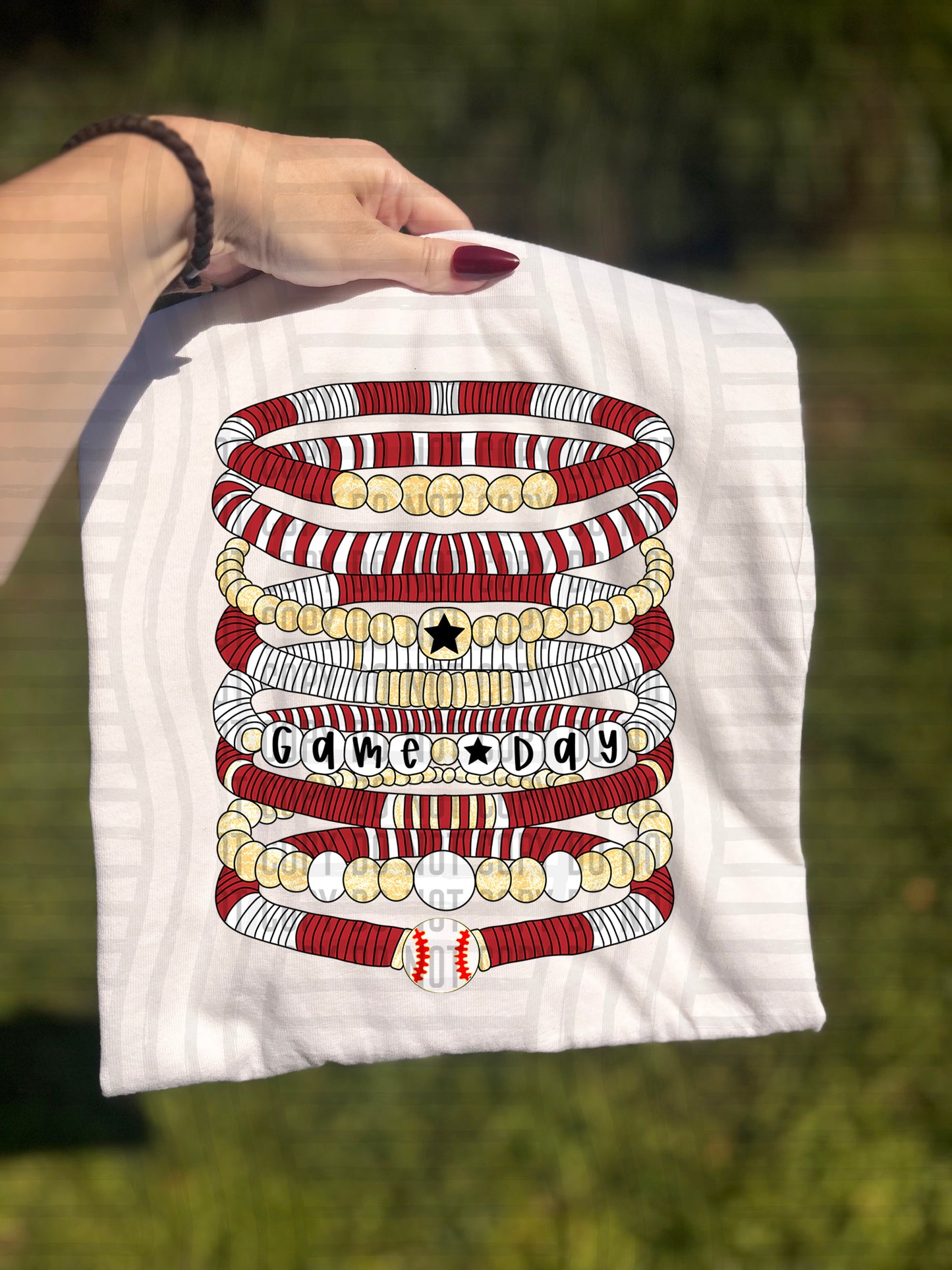 Bracelets - Baseball - Color Dropdown Digital Download 300DPI PNG FILE
