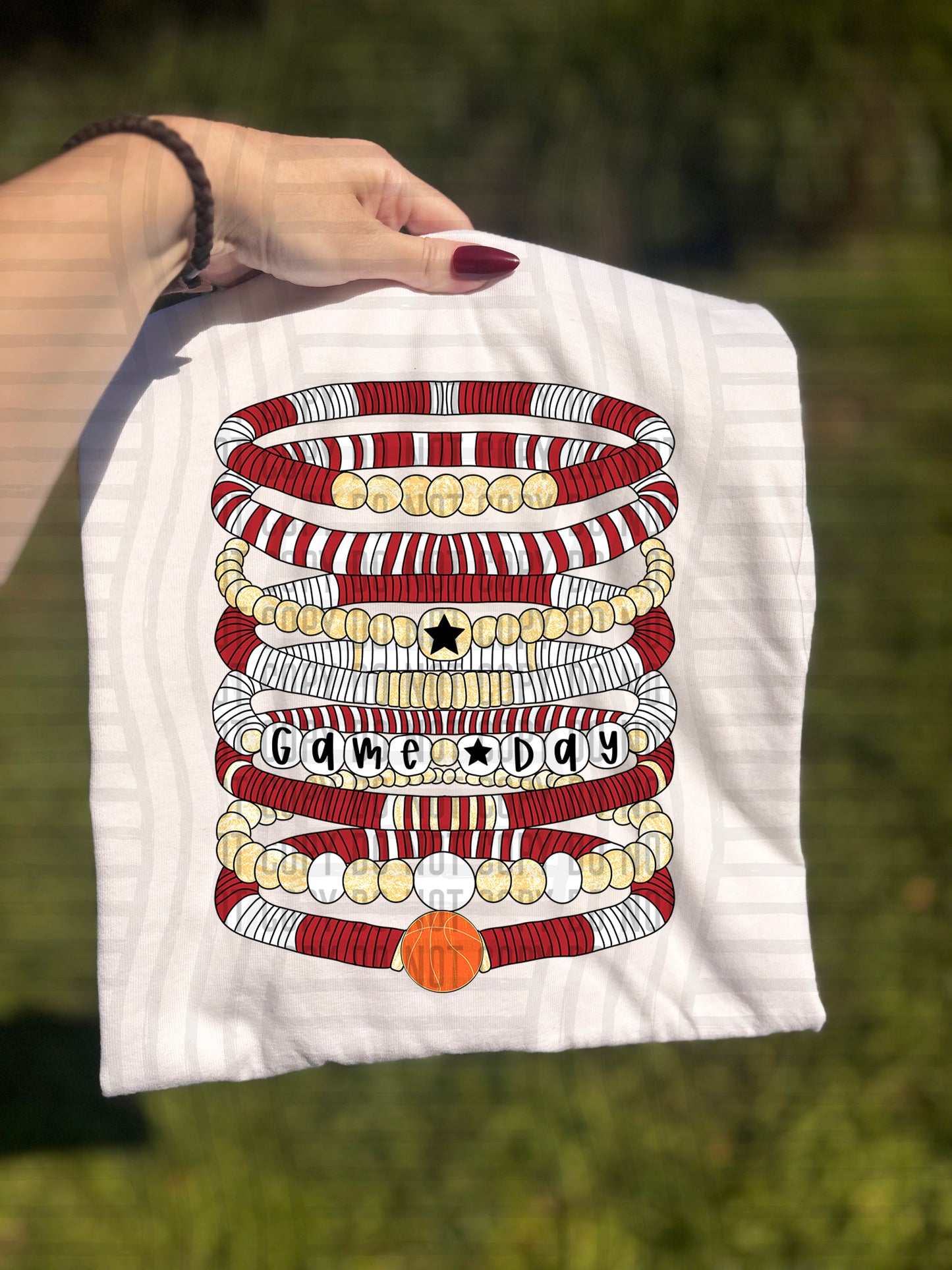 Bracelets - Basketball - Color Dropdown Digital Download 300DPI PNG FILE