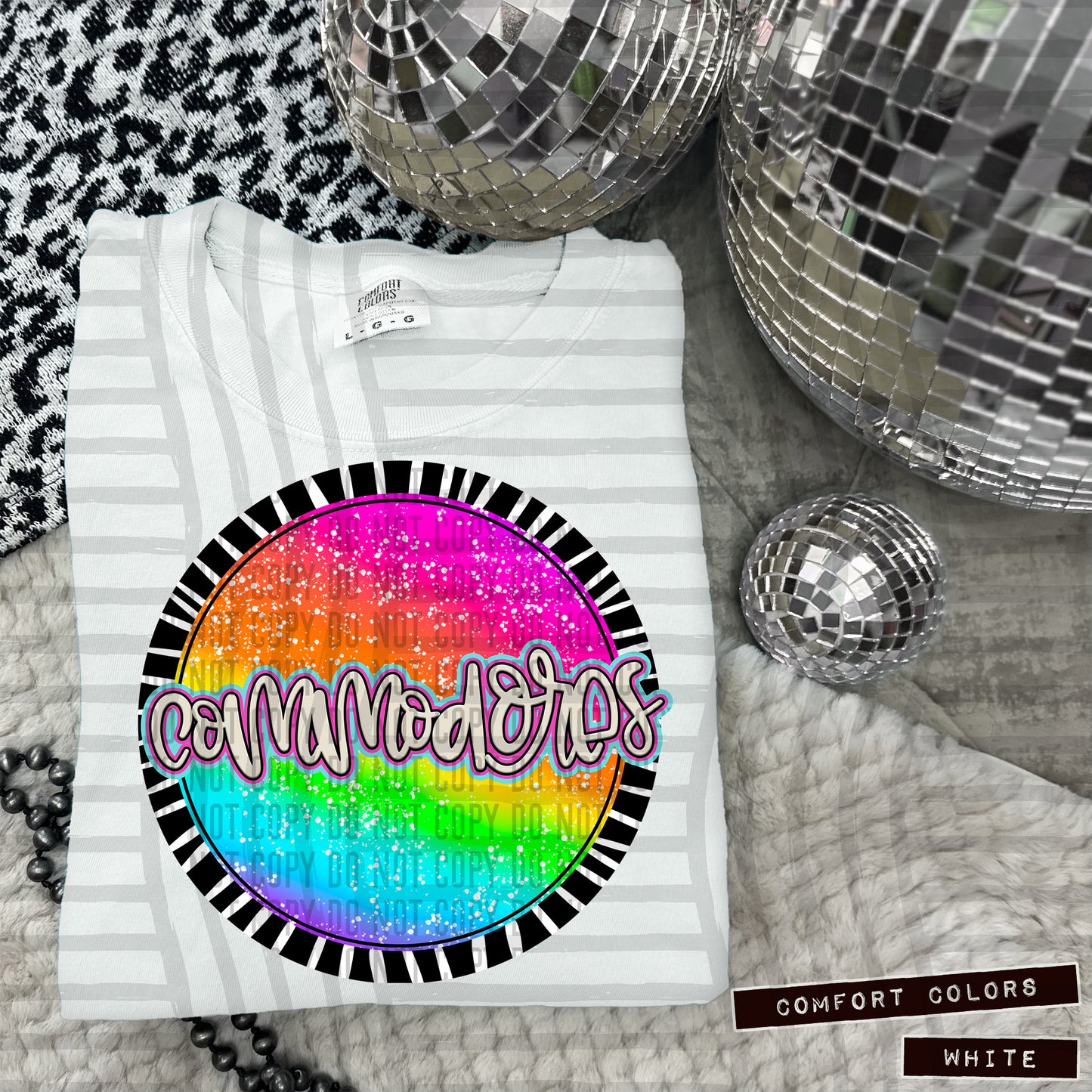 Rainbow Splatter Circles Mascots - Digital Download 300DPI PNG FILE