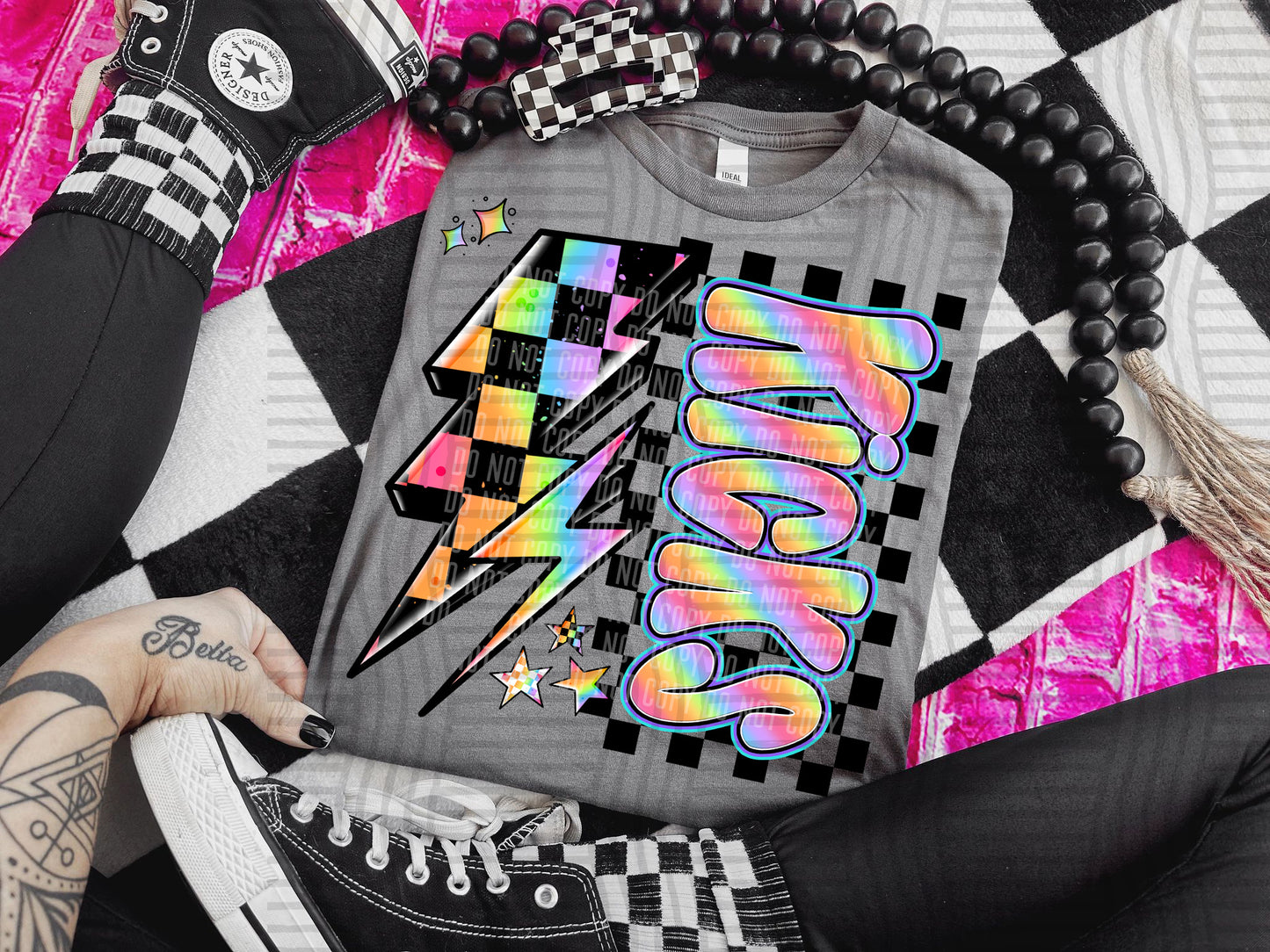 Neon Side Bolt <3- Dropdown + CUSTOM Digital Download 300DPI PNG FILE