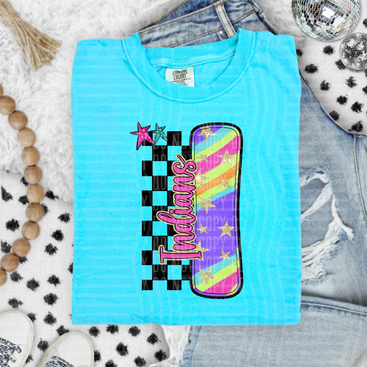 Rainbow Swirl Initial -Dropdown + Custom option - Digital Download 300DPI PNG FILE