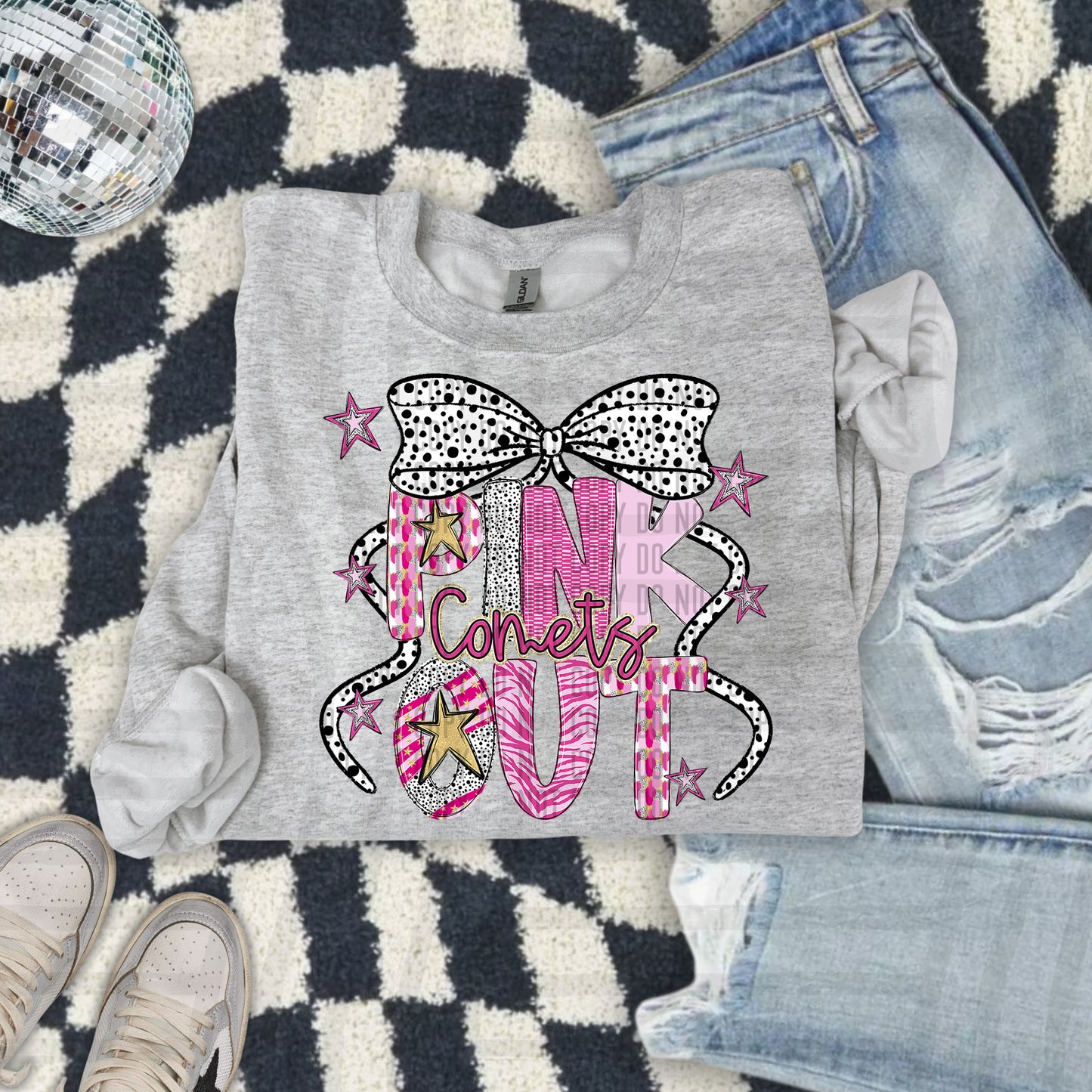 Pink Out Gold - Dropdown + CUSTOM - Digital Download 300DPI PNG FILE