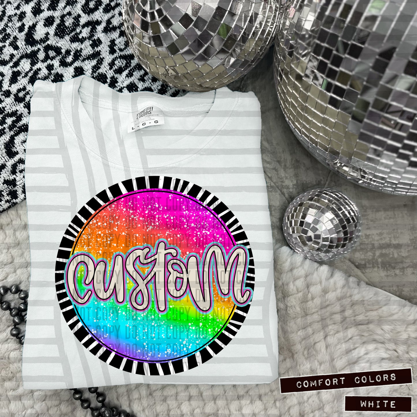 Rainbow Splatter Circles Mascots - Digital Download 300DPI PNG FILE