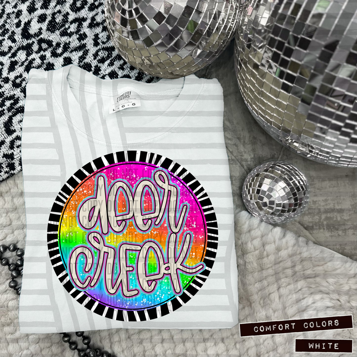 Rainbow Splatter Circles Mascots - Digital Download 300DPI PNG FILE