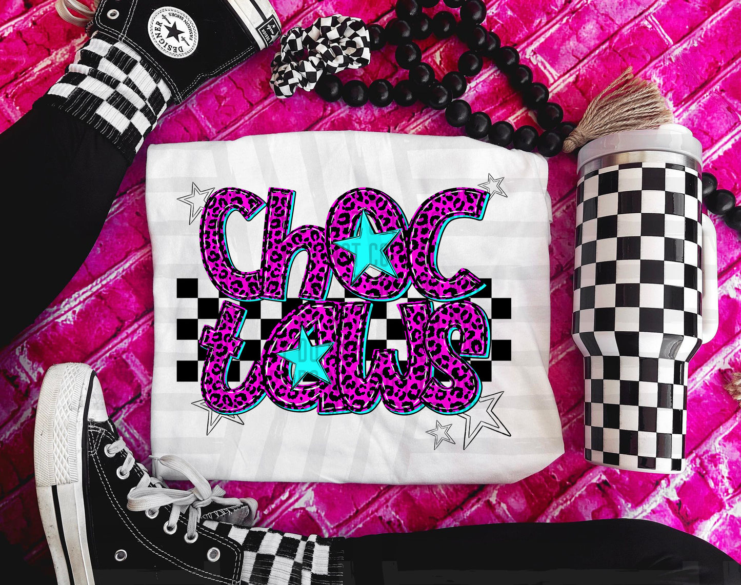 Pink checks - Dropdown + CUSTOM - Digital Download 300DPI PNG FILE