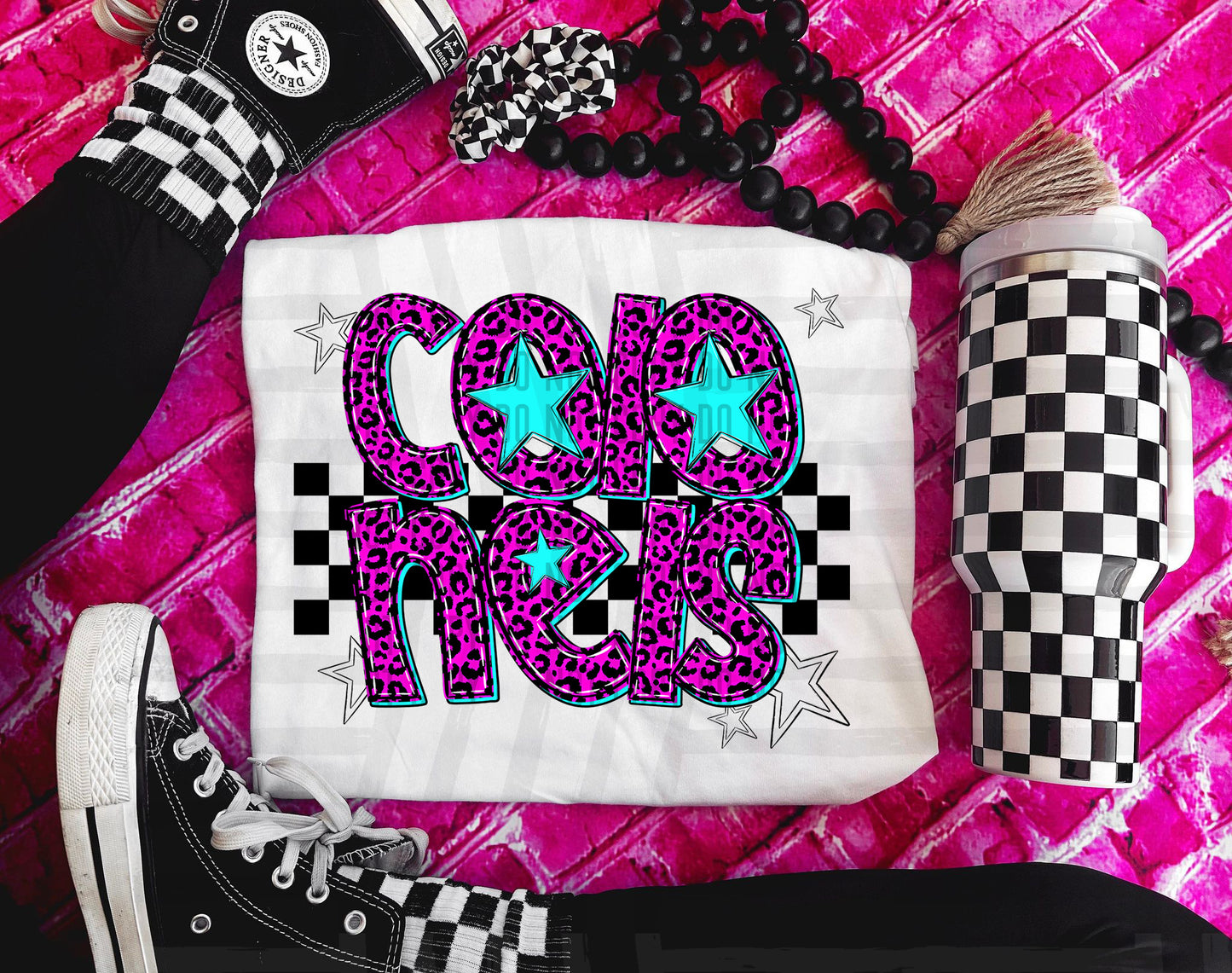Pink checks - Dropdown + CUSTOM - Digital Download 300DPI PNG FILE