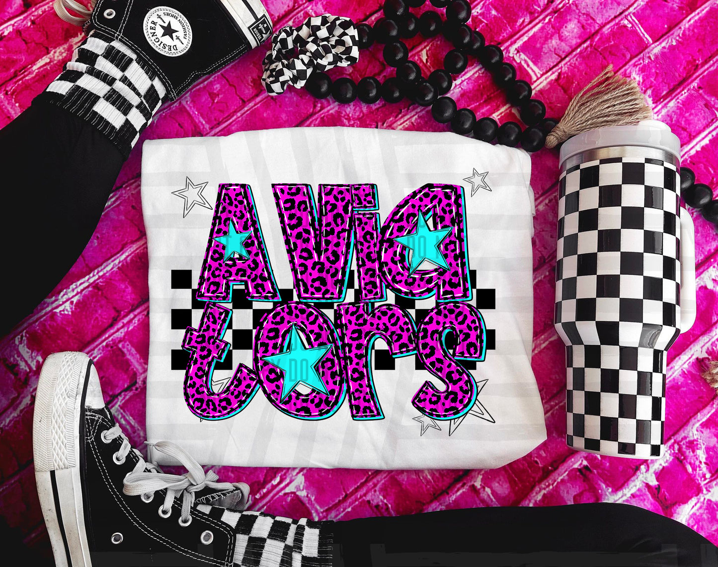 Pink checks - Dropdown + CUSTOM - Digital Download 300DPI PNG FILE