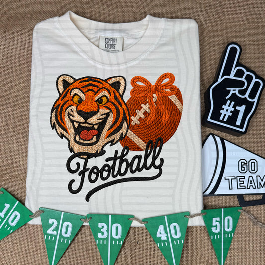 Faux Yarn with bow N F L - 300DPI PNG FILE