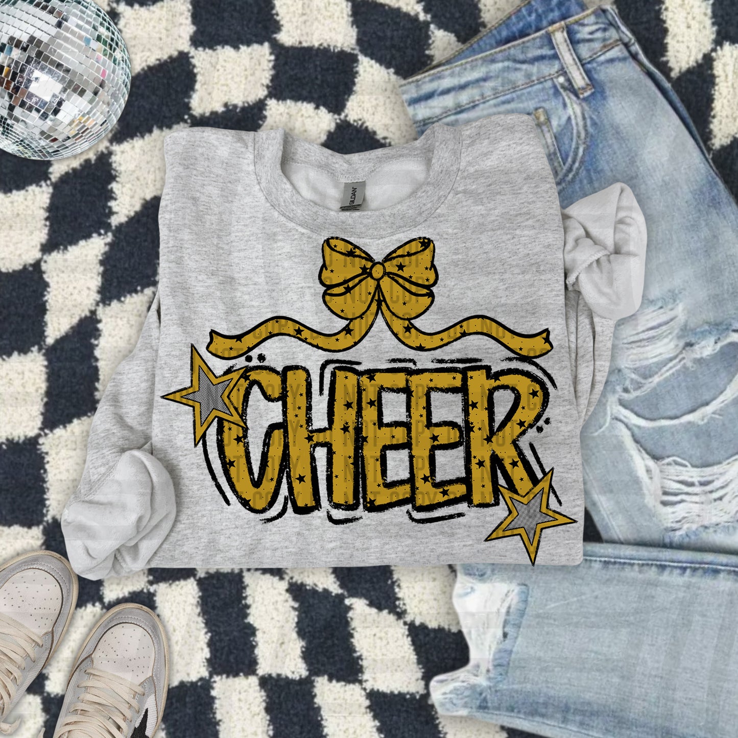 Cheer Bow - Choose your color - Digital Download 300DPI PNG FILE