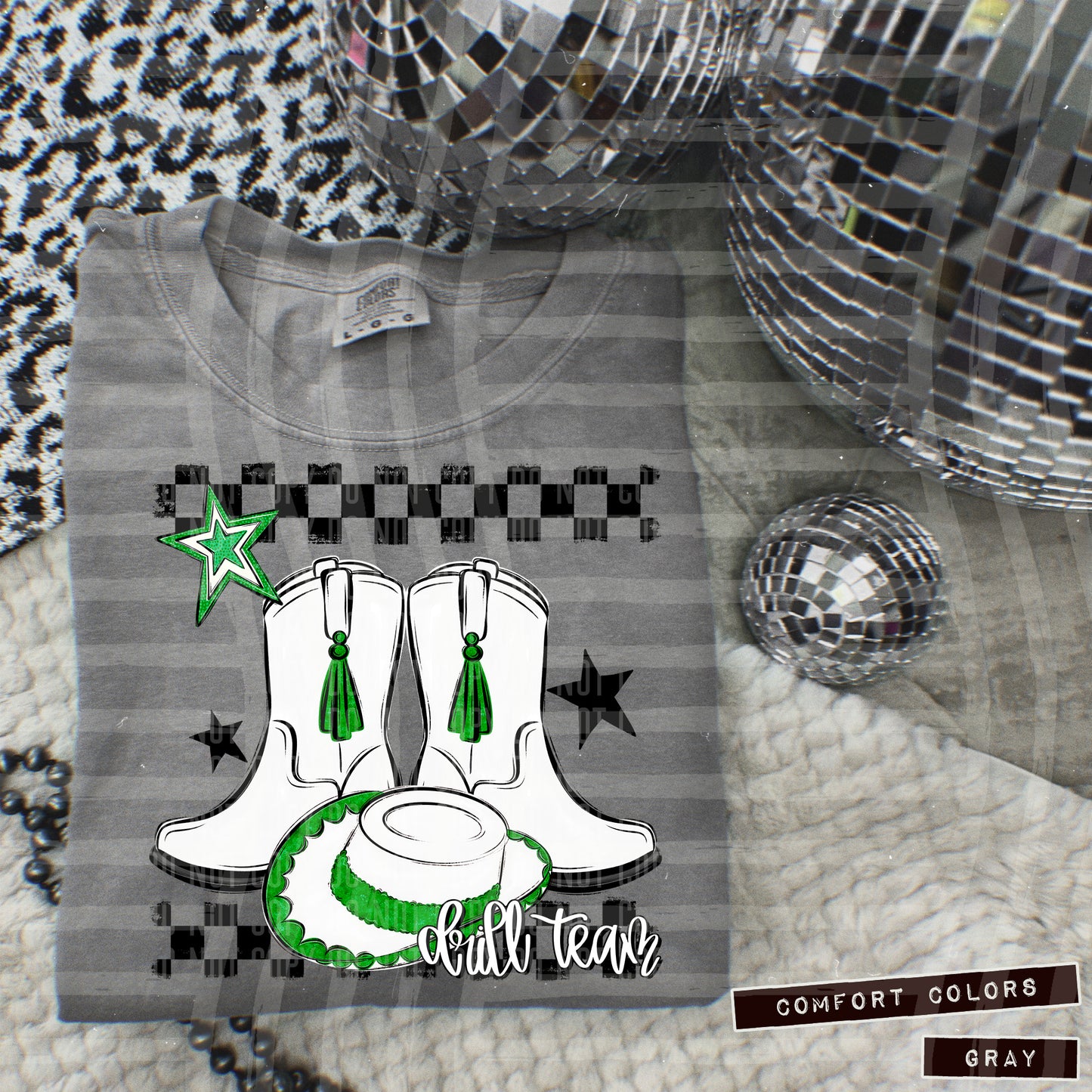 Drill Team - Boot/hat Collage - Can add names - not for digital resale- Color Dropdown Digital Download 300DPI PNG FILE