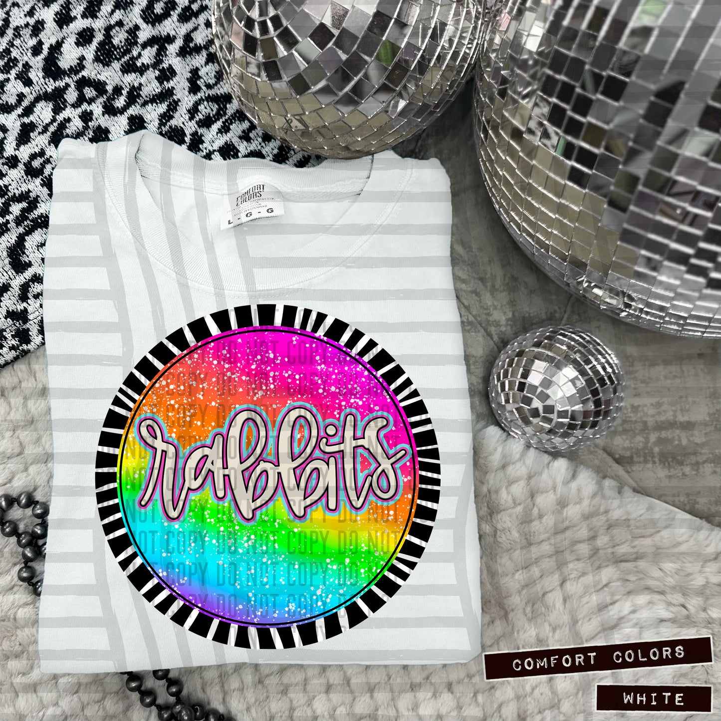Rainbow Splatter Circles Mascots - Digital Download 300DPI PNG FILE