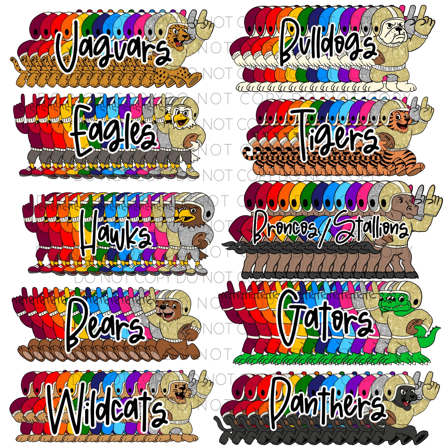 FRIDAY NIGHT LIGHTS COLLAB - Caplinger Creations and Chelsey Nicole Designs - Digital download 300DPI PNG FILE