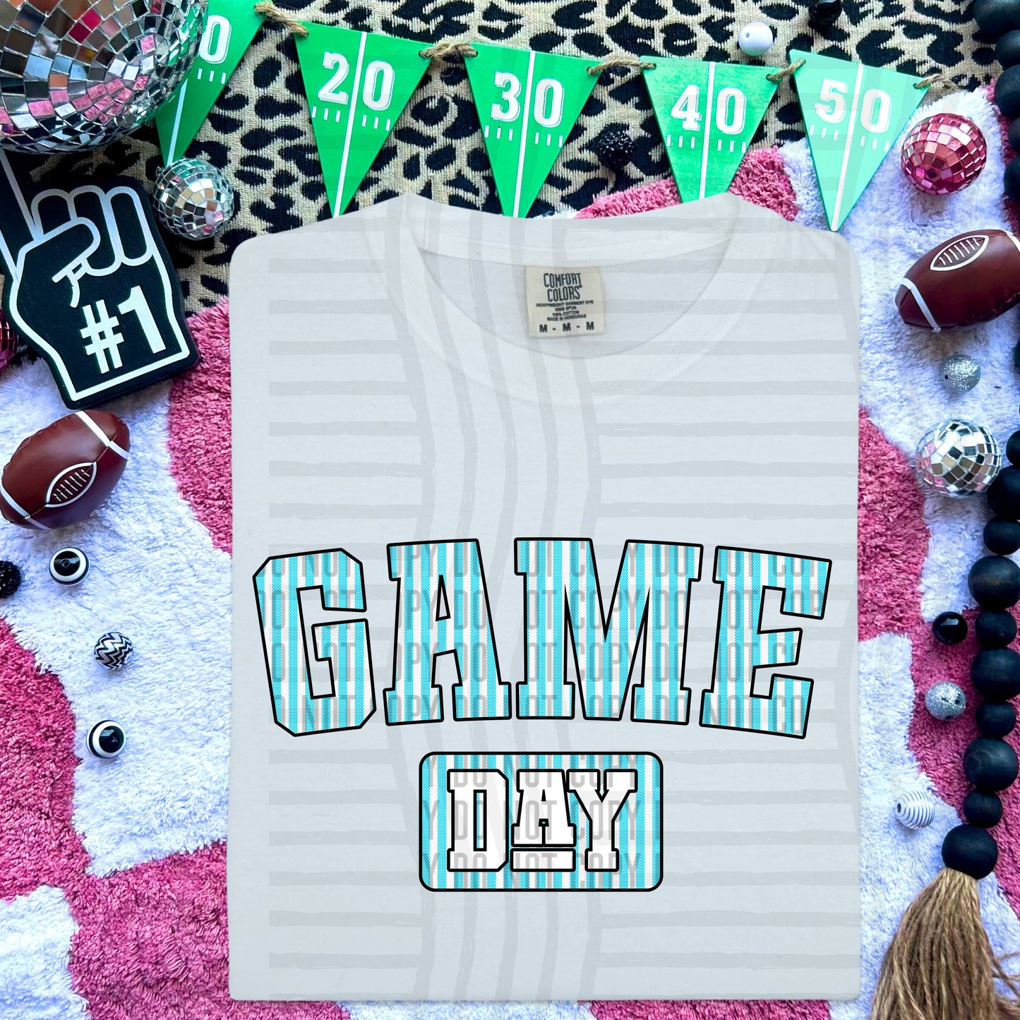 Game Day Seersucker - Color Dropdown Digital Download 300DPI PNG FILE