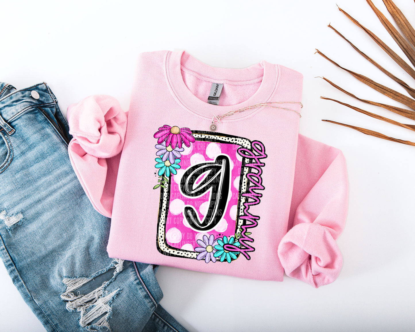 FLORAL BLOOM MOM NAMES - DROPDOWN + CUSTOM - Digital Download 300DPI PNG FILE
