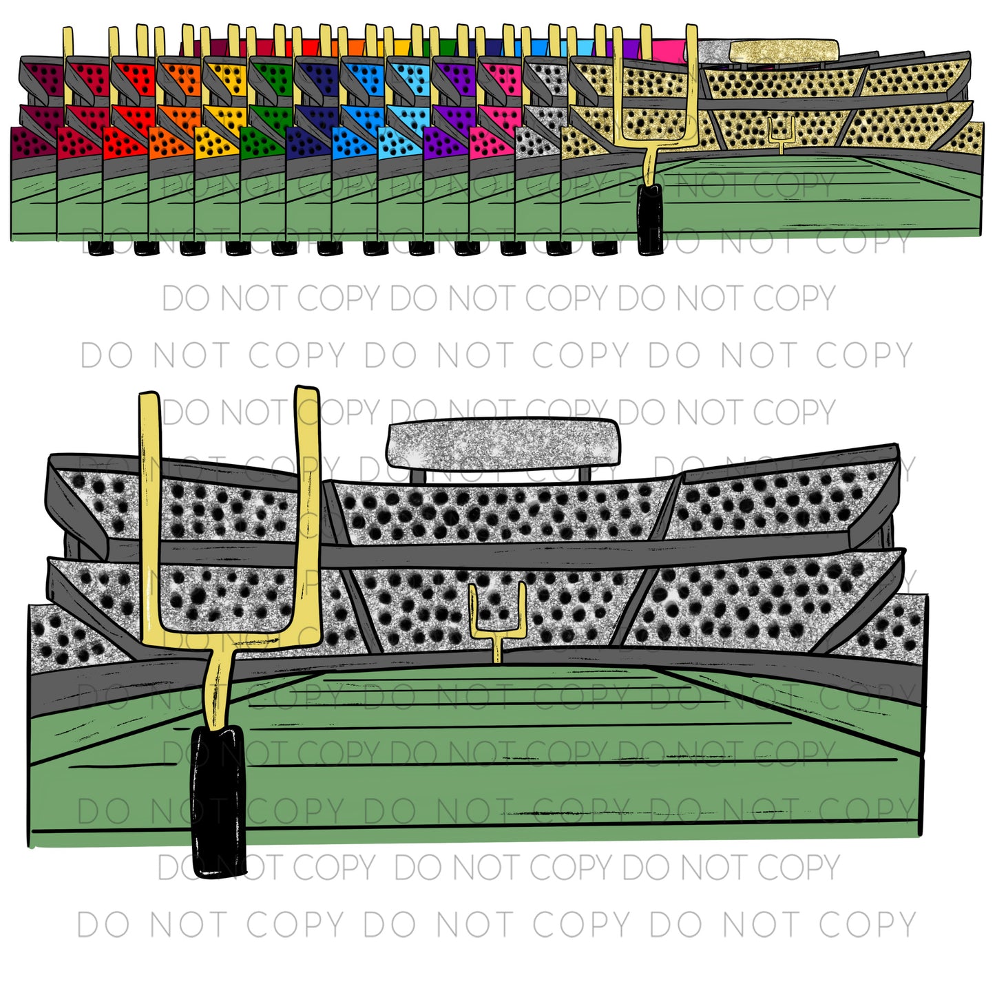 FRIDAY NIGHT LIGHTS COLLAB - Caplinger Creations and Chelsey Nicole Designs - Digital download 300DPI PNG FILE