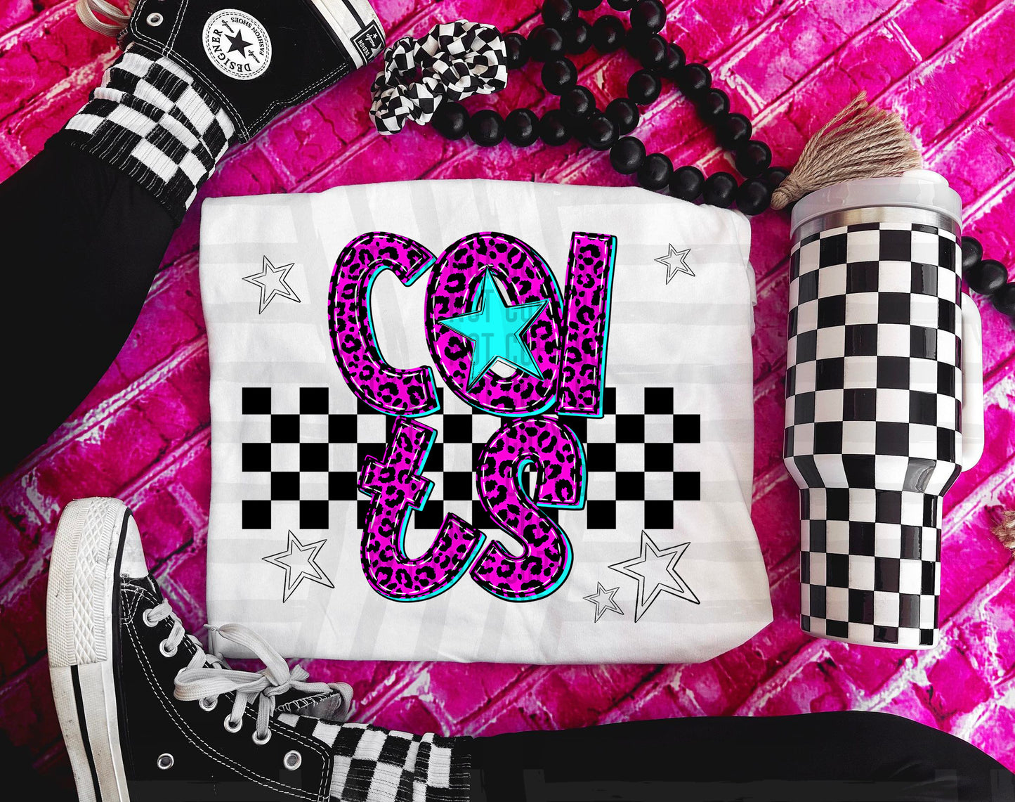 Pink checks - Dropdown + CUSTOM - Digital Download 300DPI PNG FILE