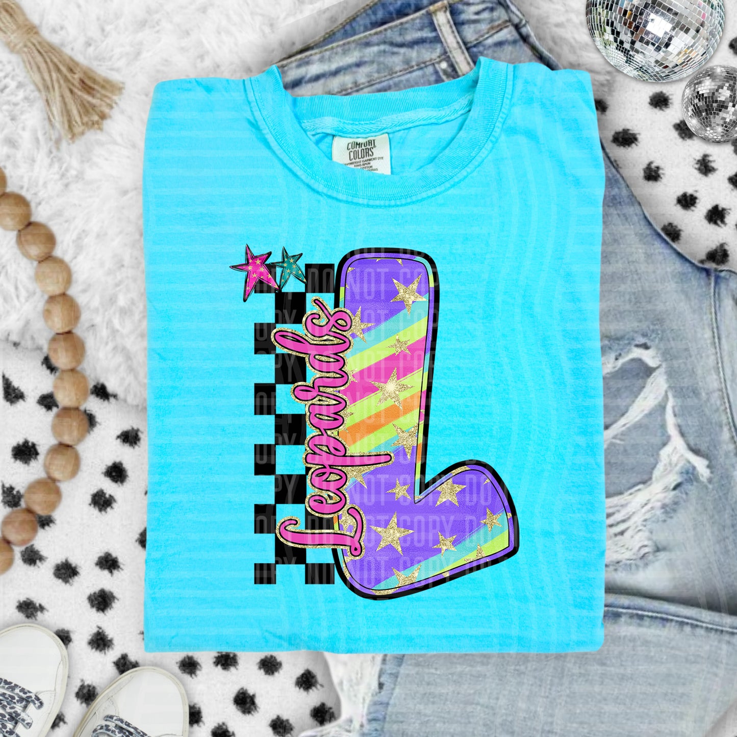 Rainbow Swirl Initial -Dropdown + Custom option - Digital Download 300DPI PNG FILE