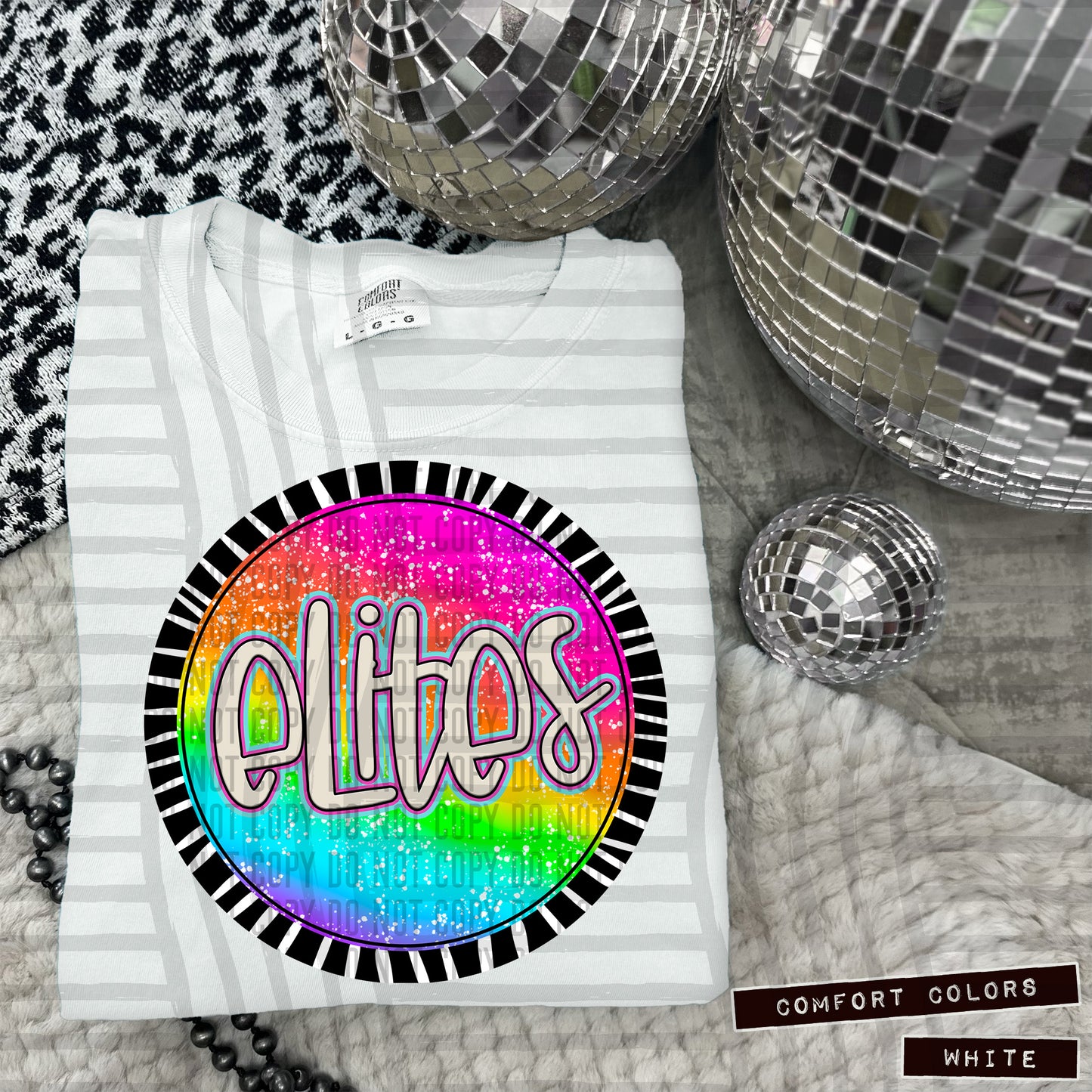 Rainbow Splatter Circles Mascots - Digital Download 300DPI PNG FILE