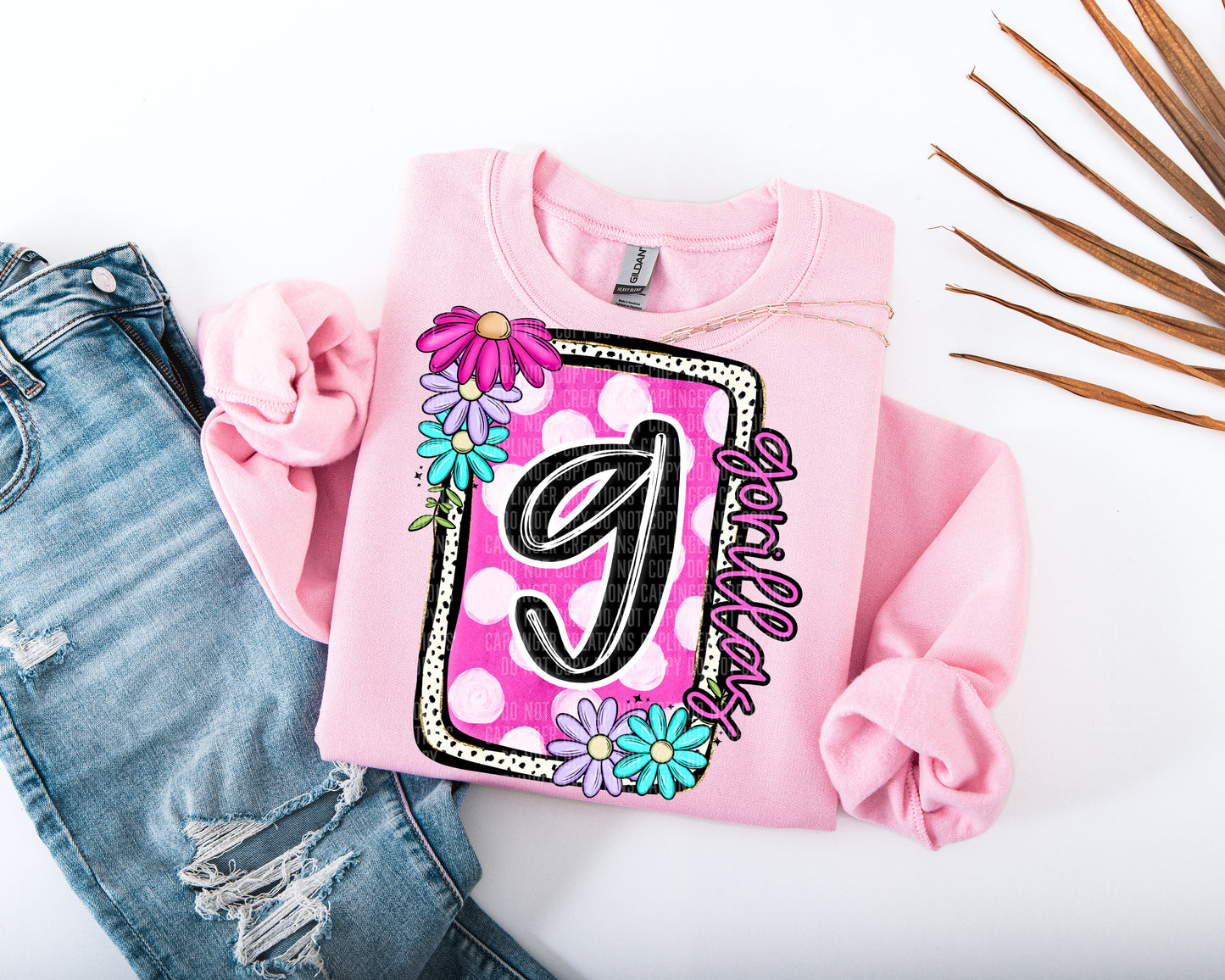 Floral bloom - Dropdown + CUSTOM Digital Download 300DPI PNG FILE