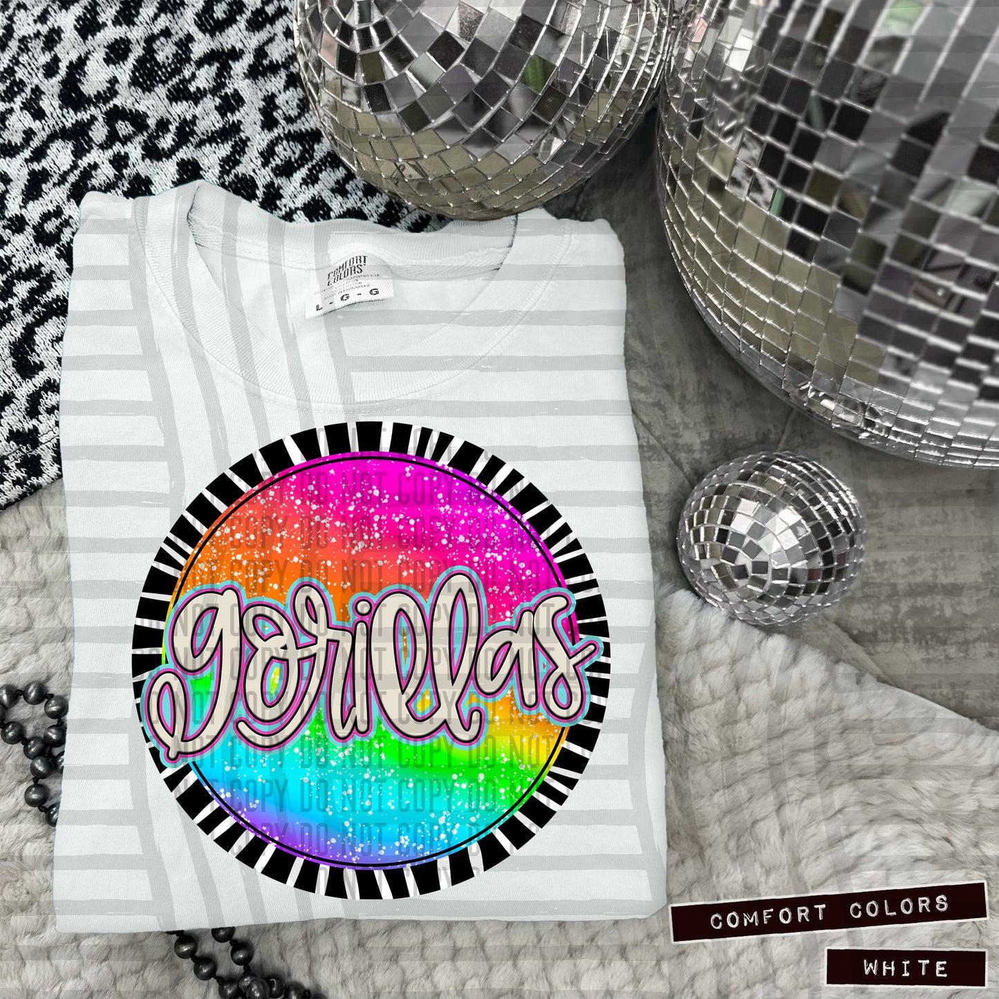 Rainbow Splatter Circles Mascots - Digital Download 300DPI PNG FILE