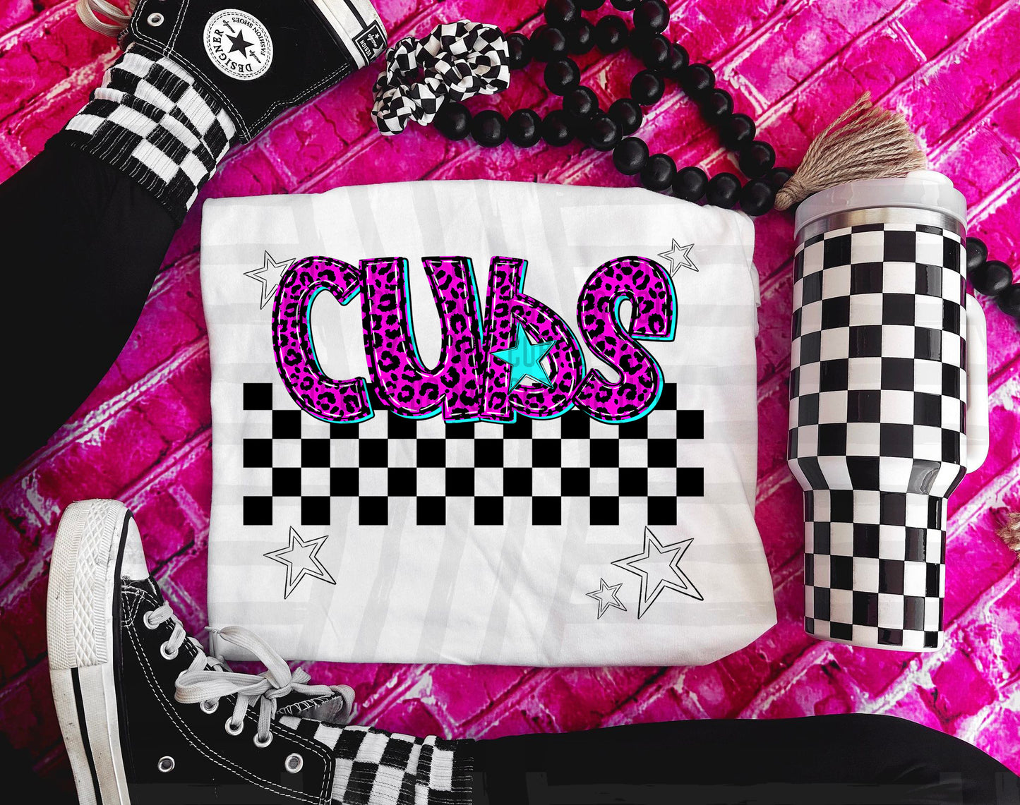 Pink checks - Dropdown + CUSTOM - Digital Download 300DPI PNG FILE