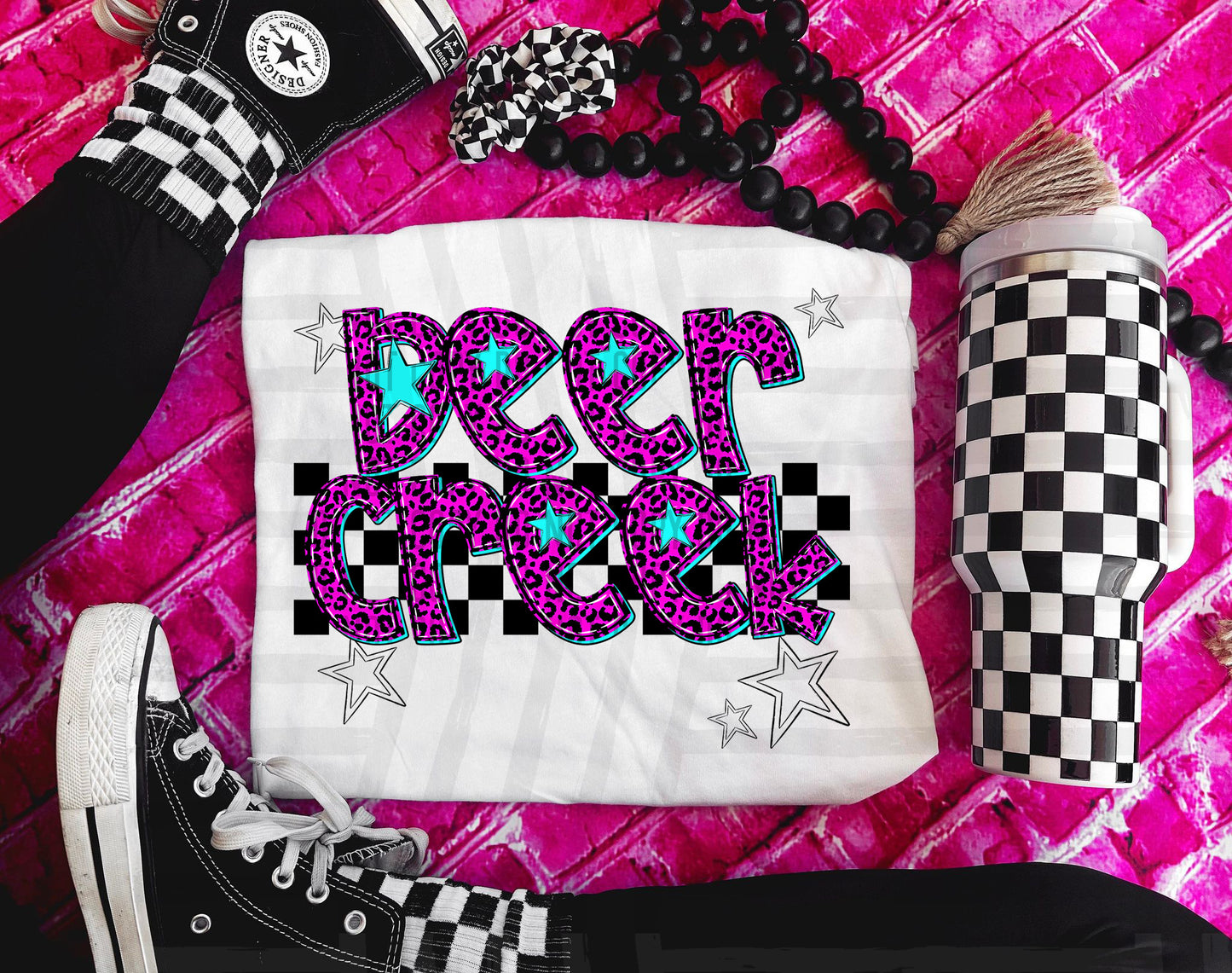 Pink checks - Dropdown + CUSTOM - Digital Download 300DPI PNG FILE
