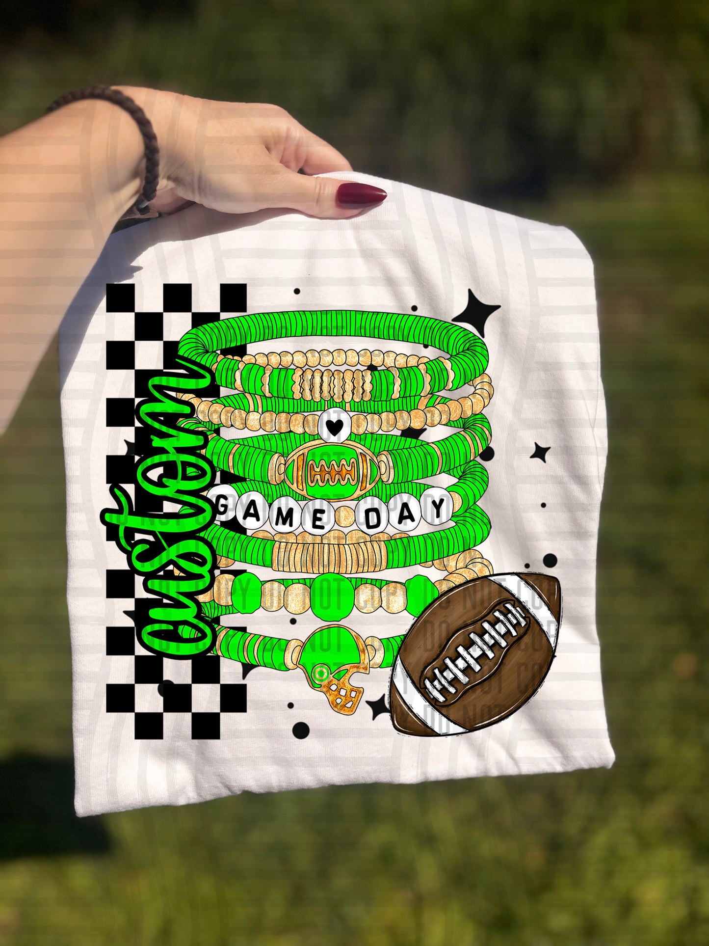 CUSTOM GAME DAY BRACELET - Digital download 300DPI PNG FILE