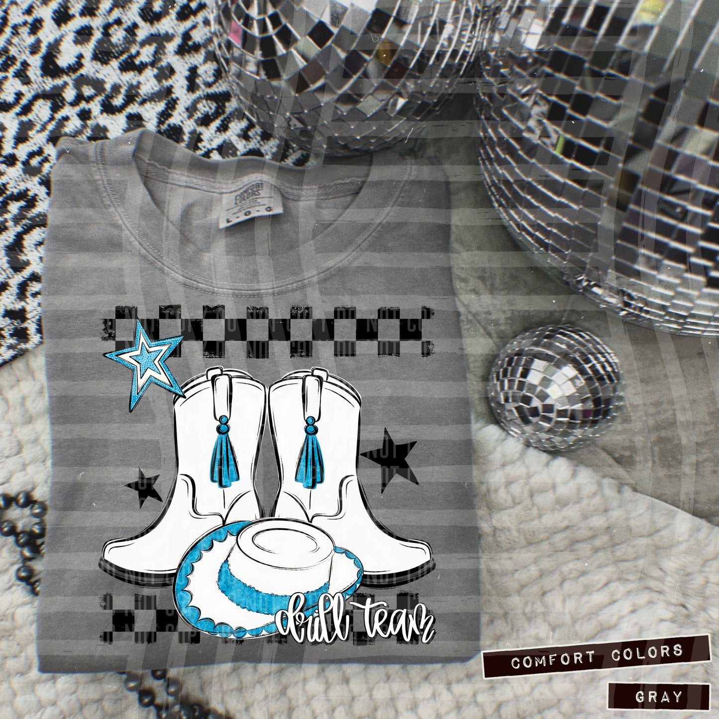 Drill Team - Boot/hat Collage - Can add names - not for digital resale- Color Dropdown Digital Download 300DPI PNG FILE