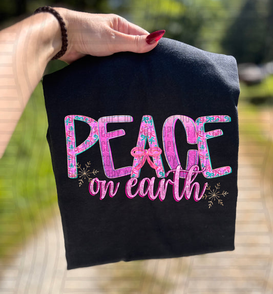 PEACE ON EARTH - 300DPI PNG FILE