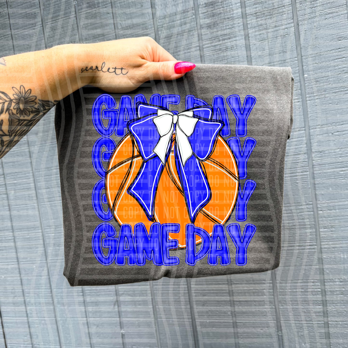BASKETBALL - GAME DAY - Color Dropdown Digital Download 300DPI PNG FILE